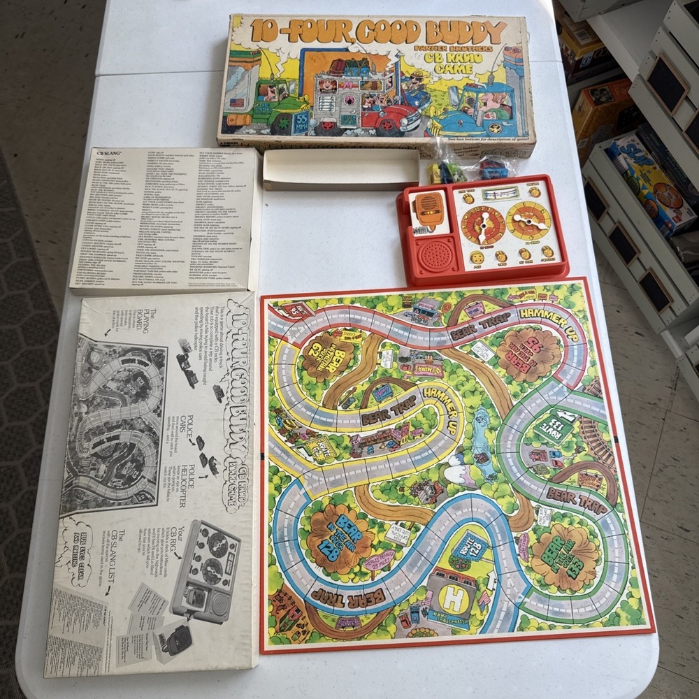 Vintage 1976 Parker Brothers 10 Four Good Buddy Board Game Complete CB Radio